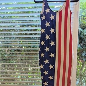 Patriotic Stars and Stripes Dress